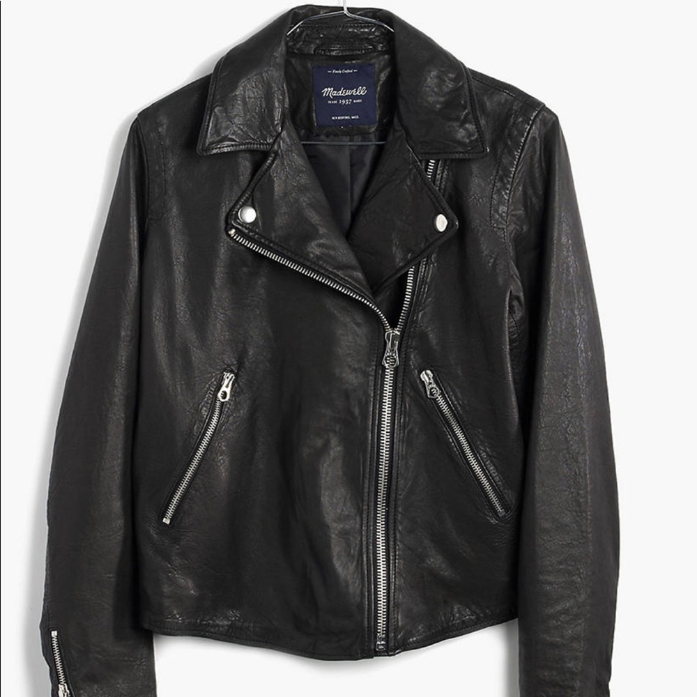 Madewell Washed Leather Motorcycle Jacket